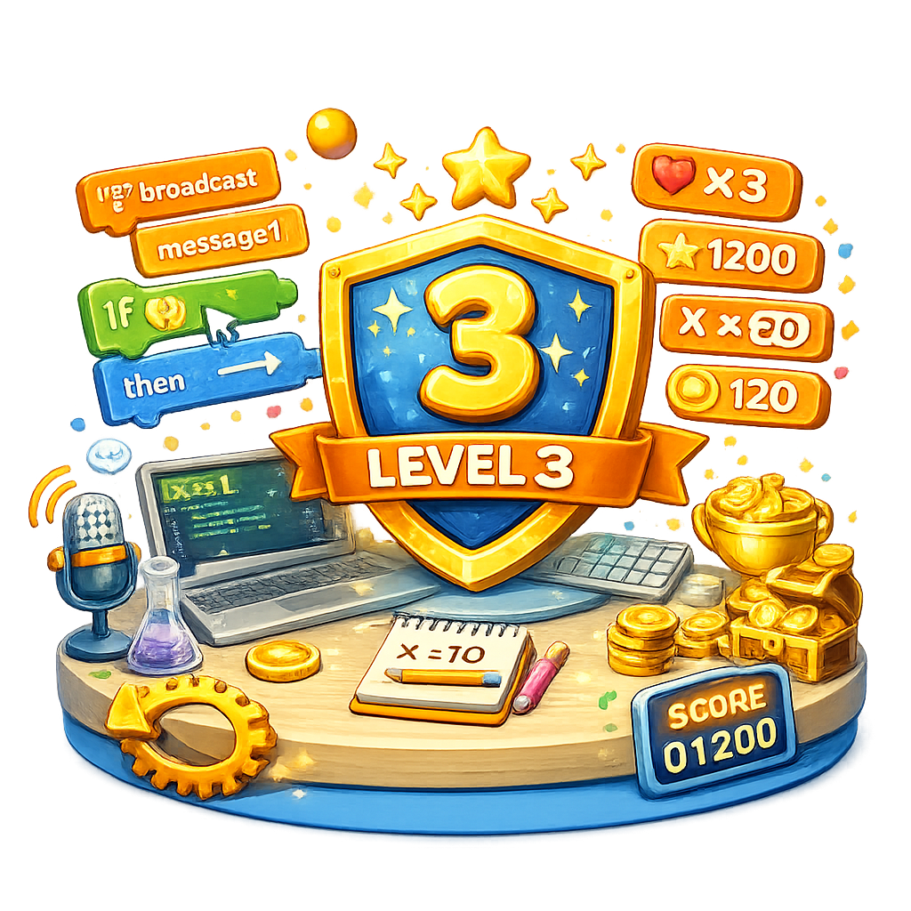 3D icon level 3